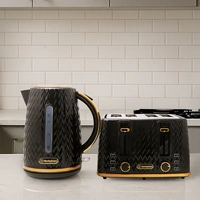 Westinghouse Kettle & Toaster Pack 1.7L Kettle & 4 Slice Toaster Black 430x250x200mm