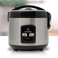 Westinghouse Rice Cooker 400W 6 Cup Stainless Steel 226x212x234mm