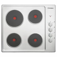 Westinghouse 60cm Electric Stainless Steel Cooktop WHS642SC