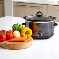 Westinghouse Slow Cooker 210W 3.5L Black Stainless Steel 350x270x250mm