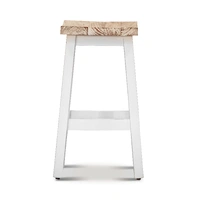 Tokyo Kitchen Stool - White Wash WOTK-001-WH-WASH