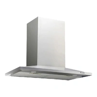 60cm Slimline Canopy Rangehood, 700m³/h Extraction Rate, 3 Speed, Elec Push Button Controls, LED Lights