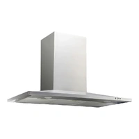 90cm Slimline Canopy Rangehood, 700m³/h Extraction Rate, 3 Speed, Elec Push Button Controls, LED Lights