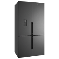 Westinghouse 564L Quad Door Fridge Non-Plumbed - Matte Charcoal Black WQE5760BB