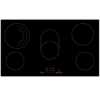 Whirlpool 90cm 5 Zone Ceramic Cooktop with Oval Zone WRT9350AUS