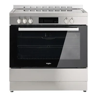 Whirlpool 90cm Ceramic Freestanding Oven with Air Fry Inox WS91V9KPX 