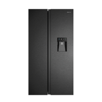 Westinghouse 619L Side by Side, 6-star energy rating, Matte Black, WTD, Non Plumbed, Dual Crisper 