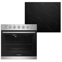 Westinghouse 60cm Electric Oven & 60cm Ceramic Cooktop Pack WVE645SC
