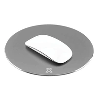 Xtrememac Aluminum Round Mouse Pad Space Grey