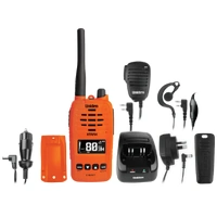 Uniden 5 Watt Waterproof Smart UHF Handheld Radio with Large OLED Display with Instant Replay Function - Orange XTRAK50-O