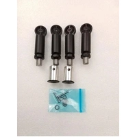Heatstrip Knuckle kits to use with the Anodized Alloy Standard ZBRAK Brackets and extension poles 2 in pack - Black ZBRAK-163B