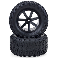 ZD Racing 1/10 RC Short Course/Desert Truck/ Truggy /Monster Truck Wheels tires Black(1 pair)